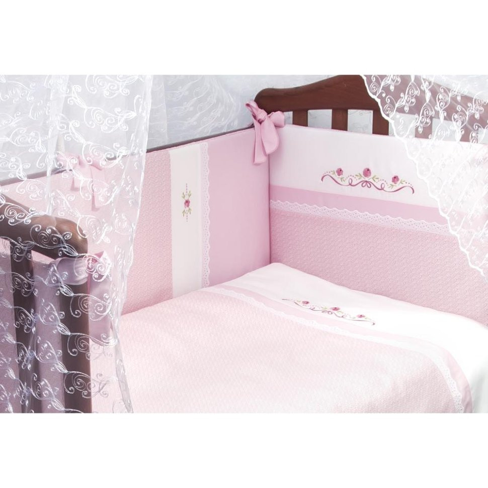 Комплект в кроватку Сонный Гномик 769/2 Прованс 7 предметов розовый