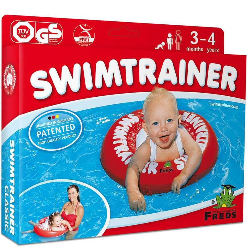 Надувной круг Swimtrainer Classic красный научит плавать ребенка с 3 месяцев 10110 в фирменной упаковке