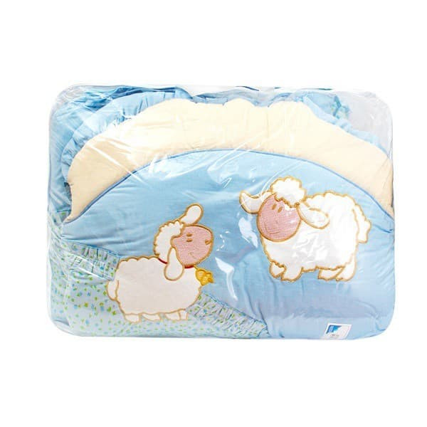 Комплект для детской кроватки Веселые Овечки Золотой гусь 7 предметов 