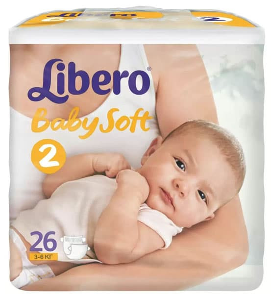 Подгузники Libero Baby Soft 3-6 кг 26 шт