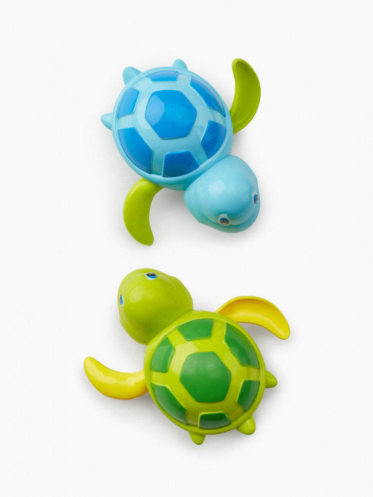 Игрушка для ванной Happy Baby Swimming Turtles 12+ голубой и зеленый