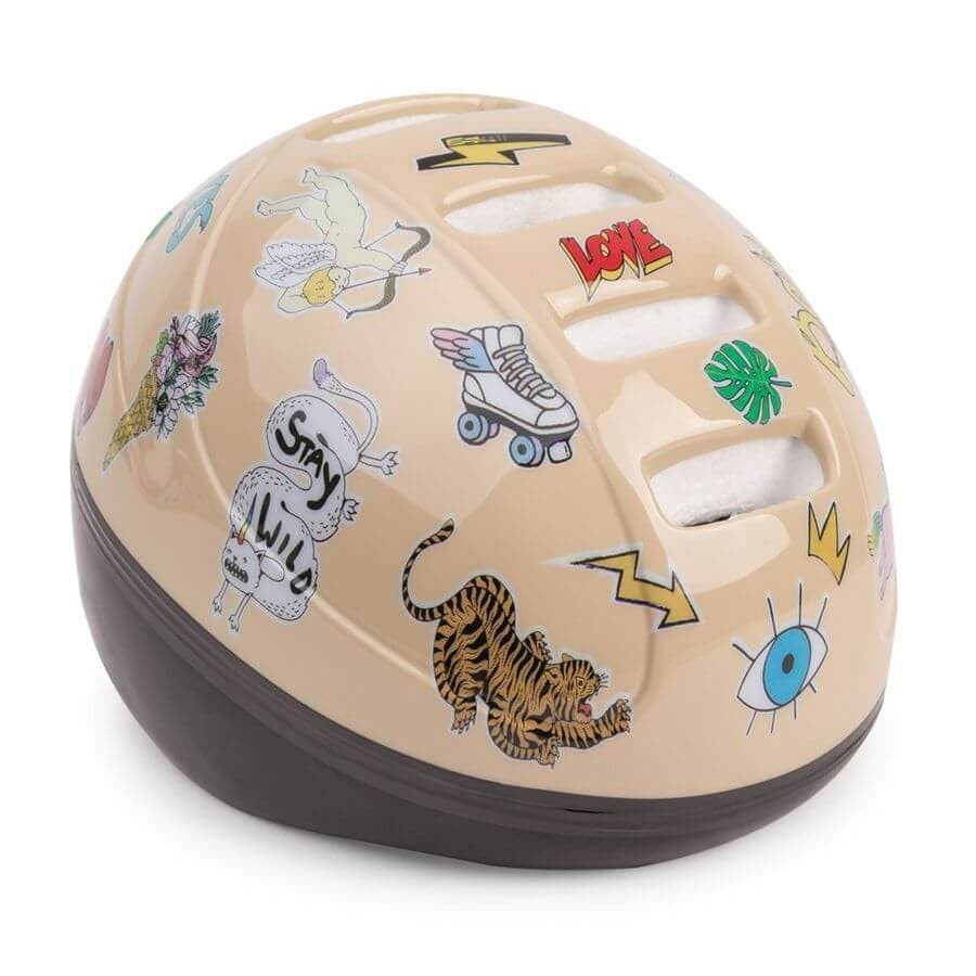 Шлем защитный Happy Baby STONEHEAD size S 50003 бежевый