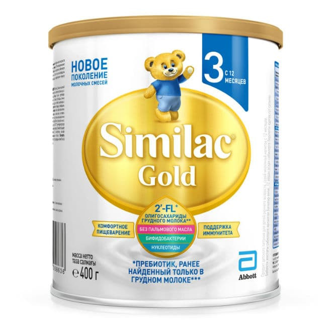 Детская молочная смесь Similac 3 Gold 400 г c 12 месяцев