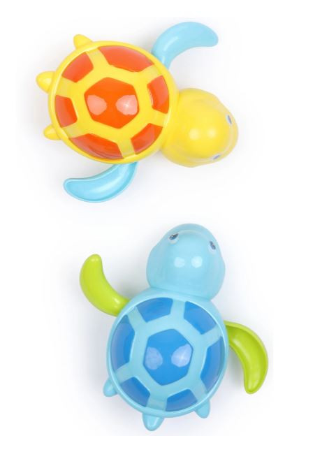 Игрушка для ванной Happy Baby Swimming Turtles 12+ голубой и желтый