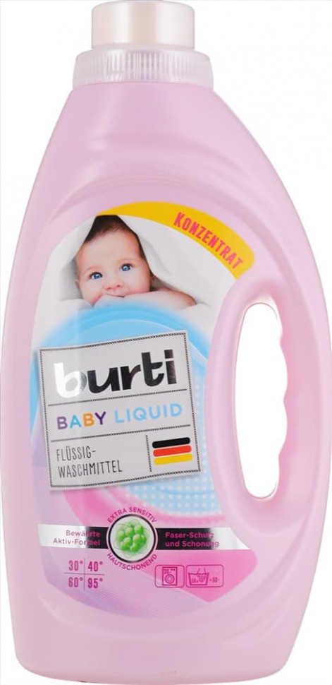 Средство BURTI BABY Liquid универсальное жидкое для стирки детского белья 1.45 л  934154  