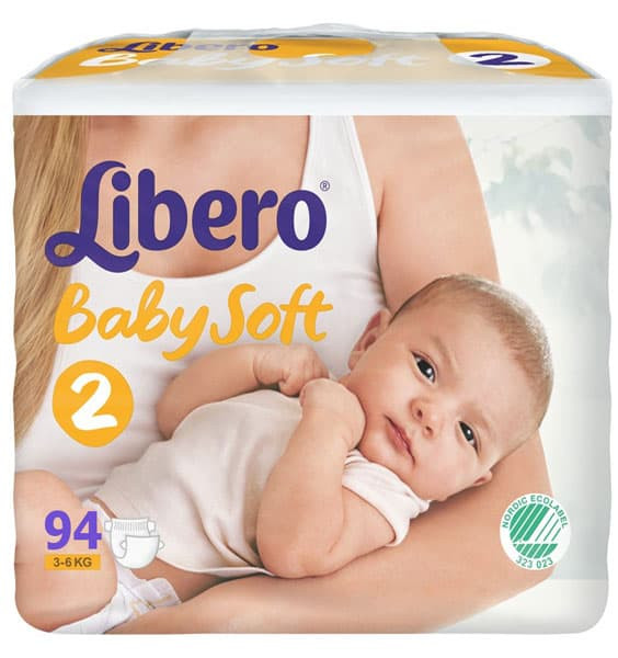 Подгузники Libero Baby Soft 3-6 кг 94 шт