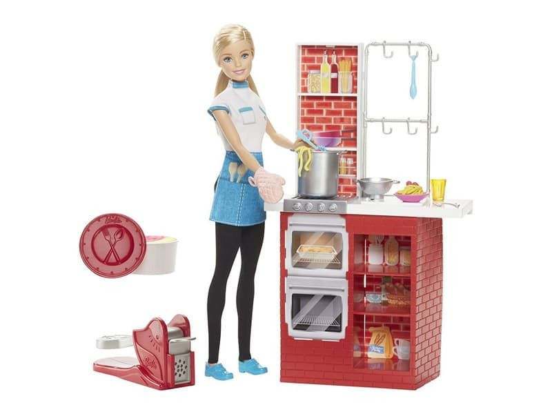 Набор игровой Шеф итальянской кухни с куклой Barbie DMC36 фото, купить, отзывы, выбрать, цена