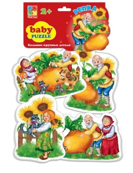 Пазлы Vladi Toys мягкие Baby puzzle Сказки Репка 291055