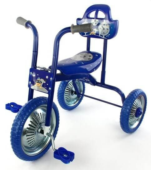 Велосипед трехколесный Moby Kids Лунатики синий