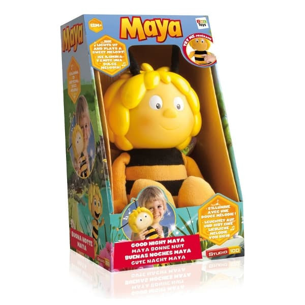 Мягкая игрушка Ночник Пчелка Maйя IMC Toys со светом и звуком 200067