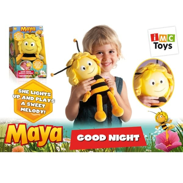 Купить Мягкая игрушка IMC Toys Ночник Пчелка Maйя со светом и звуком 200067