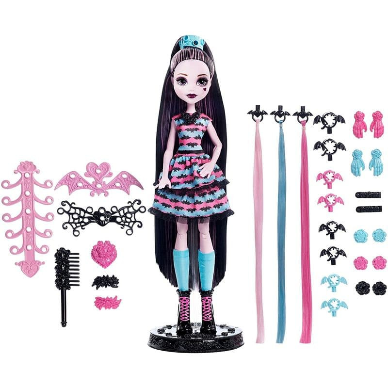 Кукла Mattel Monster High Дракулаура Стильные прически DVH36