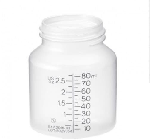 Medela container bottle for breast milk, disposable, sterile 80ml