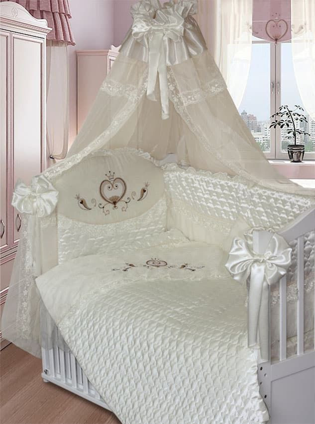 Комплект для детской кроватки Эстель Золотой гусь бежевый