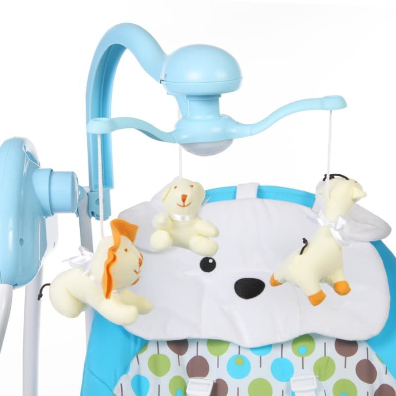 Электрокачели для новорожденного Baby Care Butterfly с игрушками на карусели