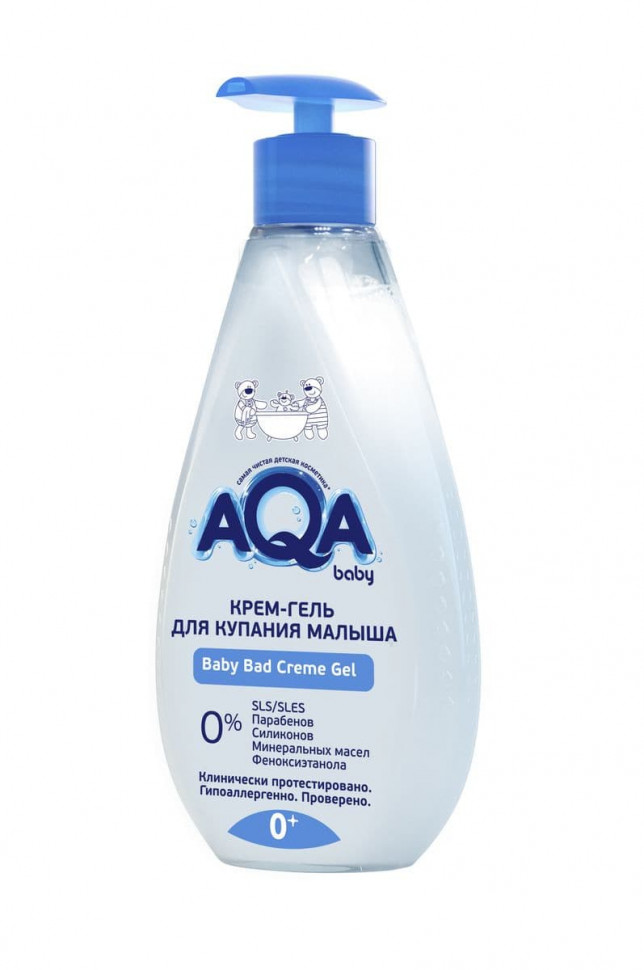 Cream-gel AQA baby NEW! for bathing baby 400 ml