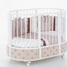 Incanto oval children's bed with pendulum EVA decor VIP cappuccino/white