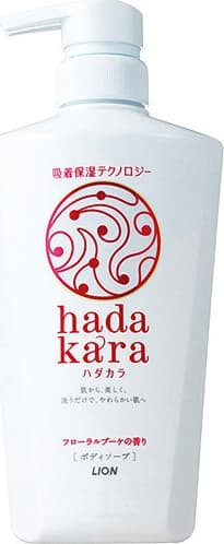 Увлажняющий гель CJ Lion для душа Hadakara с ароматом цветочного букета 500 мл