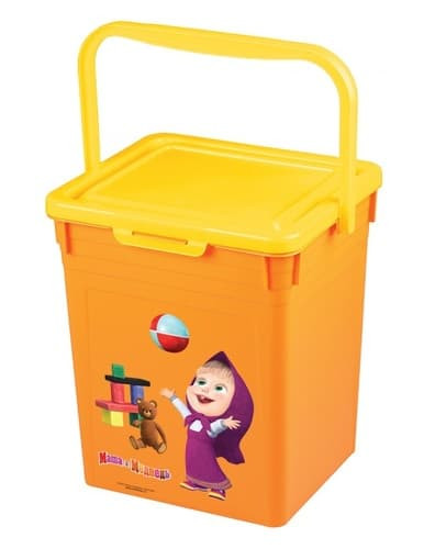 Контейнер для игрушек Маша и Медведь (оранжевый) 431300208
