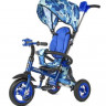 Велосипед трехколесный Moby Kids Junior-2 синий принт хаки