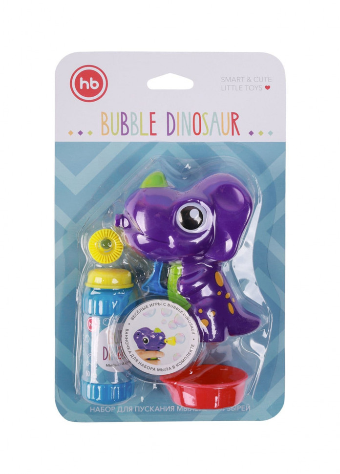 Набор для пускания мыльных пузырей Happy Baby BUBBLE DINOSAUR 330407