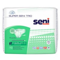 Подгузники для взрослых Seni SUPER TRIO medium 10 шт