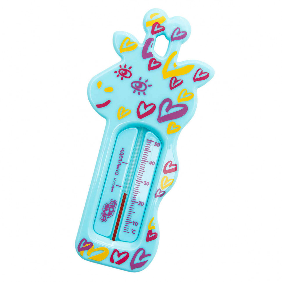 Термометр для воды ПоМа Жираф Голубой 917