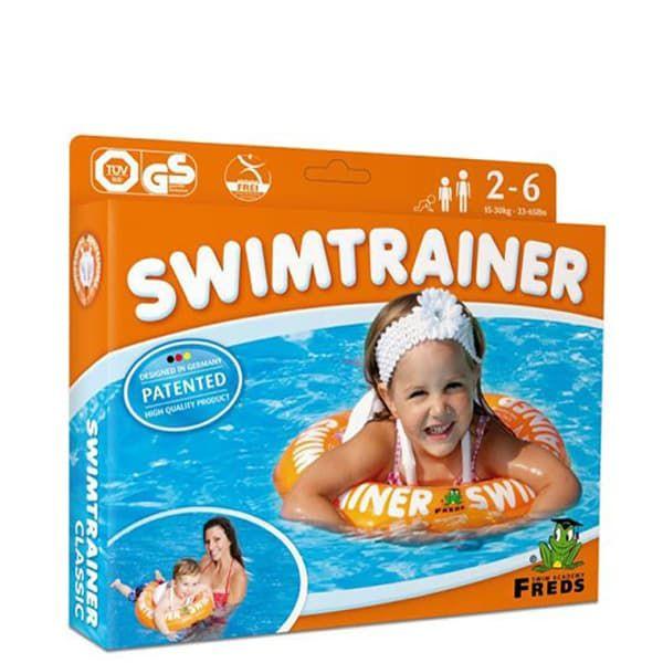 Надувной круг Swimtrainer Classic оранжевый научит плавать ребенка с 2 до 6 лет 10220 в фирменной упаковке