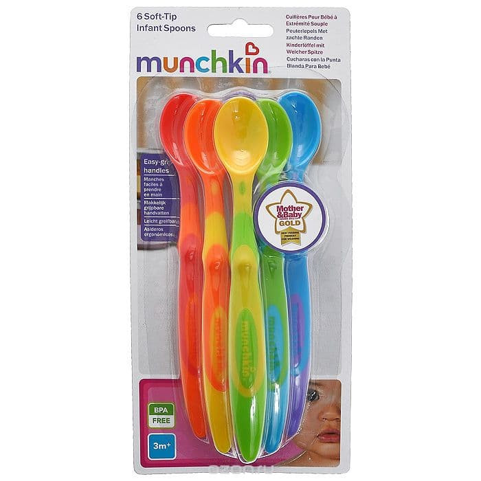 Ложки Munchkin пластиковые, 6 шт 11003 купить в интернет магазине детских товаров "Денма" 3