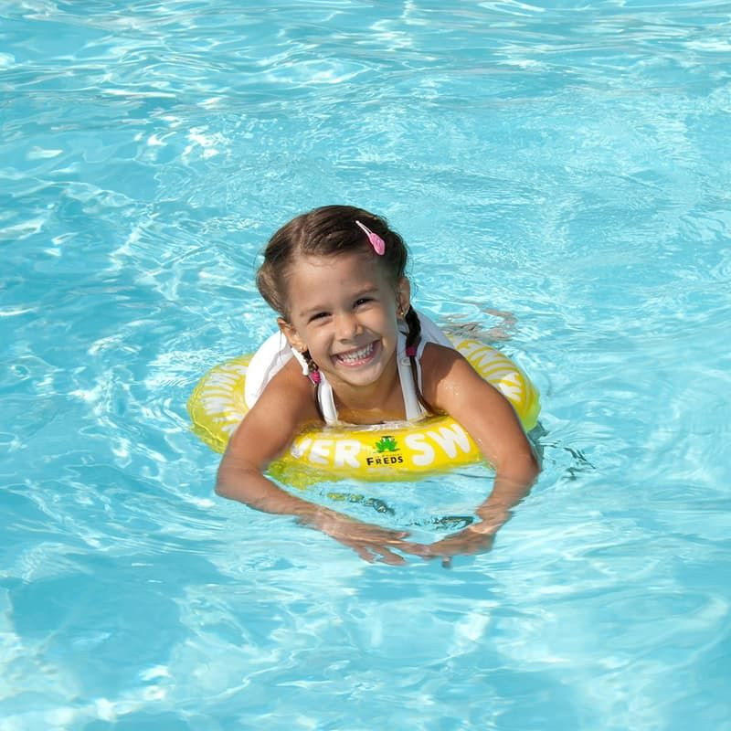 Надувной круг Swimtrainer Classic желтый научит плавать ребенка с 4 до 8 лет 10330
