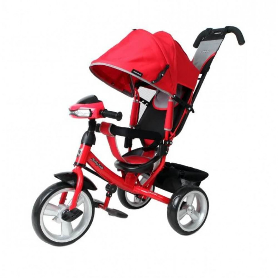 Велосипед трехколесный Moby Kids Comfort 12x10 EVA Car красный