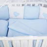Комплект в кроватку AmaroBaby Premium Кроха 18 предметов голубой