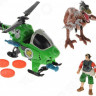 Игровой набор Chap Mei Динозавр Ютараптор и охотник на вертолете