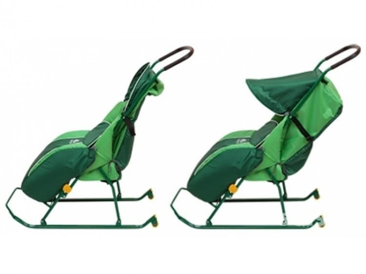 Санки-коляска Nika Тимка 2 Комфорт зеленый
