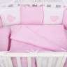 Комплект в кроватку AmaroBaby Premium Кроха 18 предметов розовый