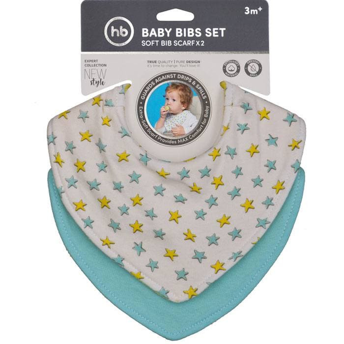 Набор нагрудных фартуков на кнопках Happy Baby BABY BIBS SET 2 шт 16010