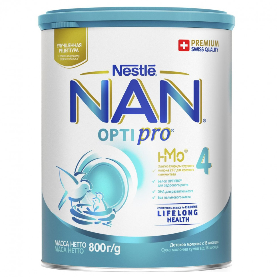 Молочная смесь NAN (Nestlé) 4 Optipro (с 18 месяцев) 800 гр