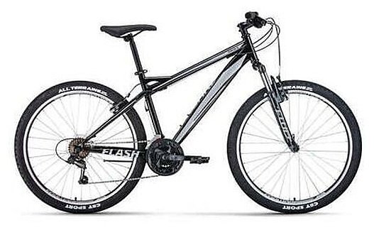 Велосипед Forward Flash 26 1.0 2022 г 26" рама 15" Черный/Серый