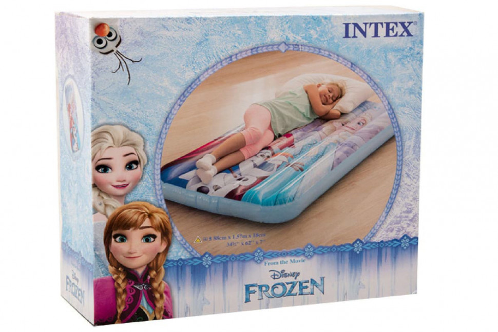 Кровать Intex надувная детская Холодное сердце от 3 лет 48776