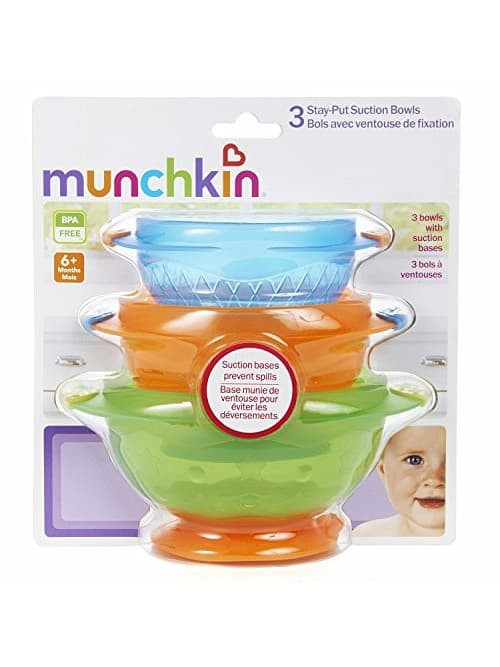 Набор Munchkin детских тарелок на присосках 3 шт 11075