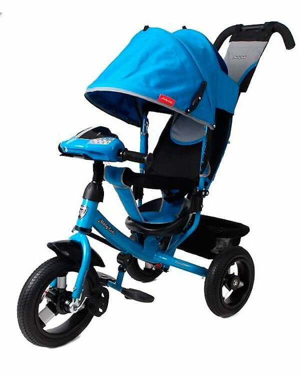 Велосипед трехколесный Moby Kids Comfort 12x10 AIR Car 1 синий