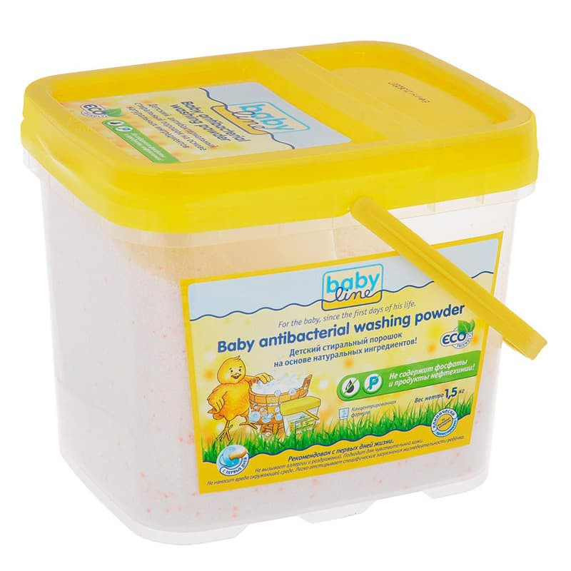 Стиральный порошок BabyLine детский 1,5 кг на основе натуральных ингредиентов