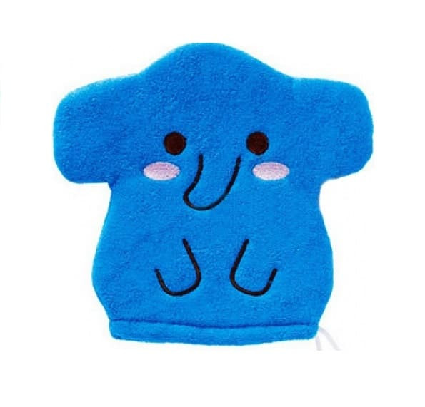  Детская рукавичка для мытья KOKUBO Furocco Kids Синий Слоненок