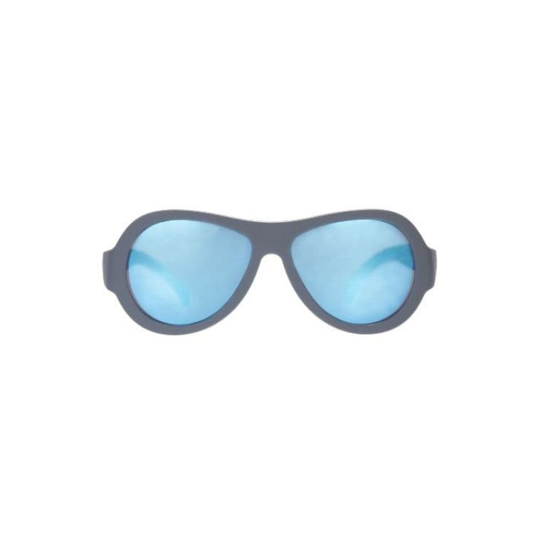Очки Babiators для детей солнцезащитные Original Aviator Premium Синяя сталь Зеркальные линзы Junior 0-2 BAB-036
