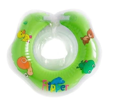 Надувной круг на шею ROXY-KIDS Flipper FL001-G зелёный