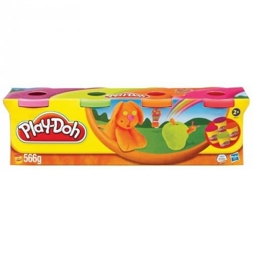 Пластилин цветной PLAY-DOH 4 баночки в коробке B5517