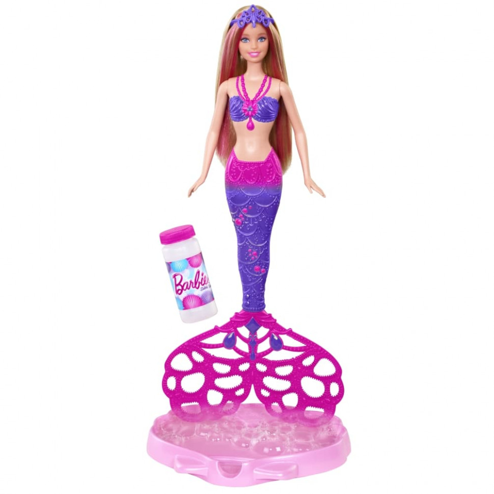 купить Куклу Barbie MATTEL Русалочка с волшебными пузырьками CFF49/A