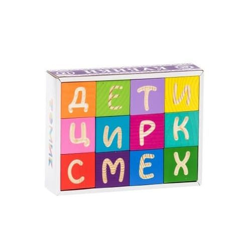 Кубики ТОМИК Веселая азбука 12 шт