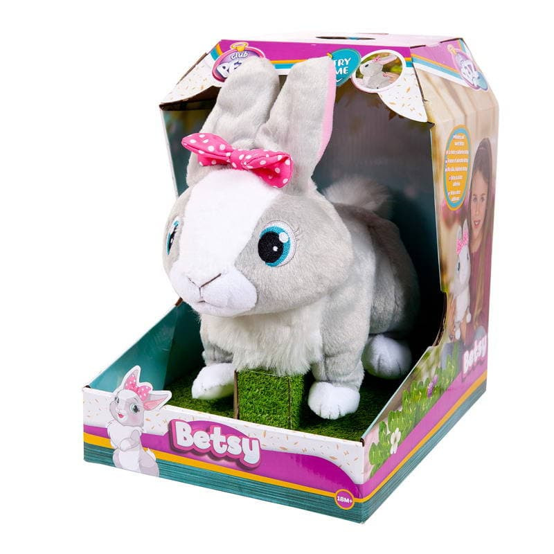 Интерактивная игрушка IMC Toys Кролик Betsy реагирует на голос прыгает шевелит ушками со звуковыми эффектами		