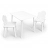 Комплект стол 2 стула Rolti Baby Облачко детский белый/белый